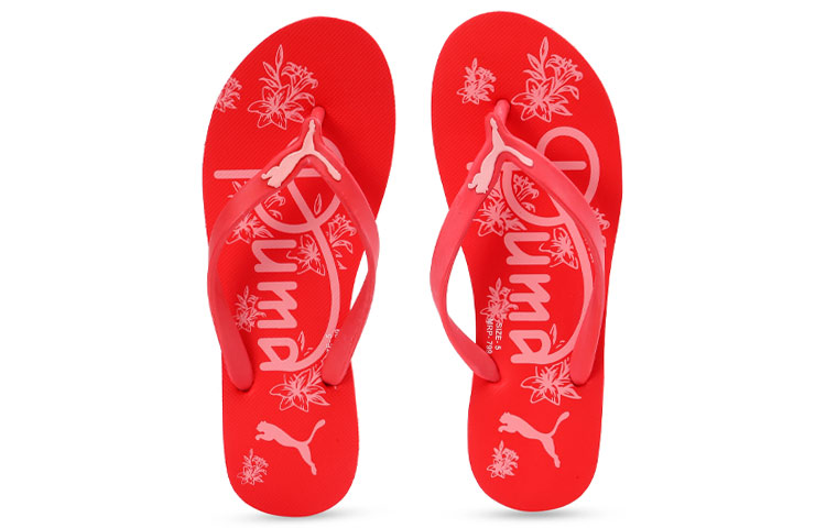 Lookbook (Women) Puma Lily 'Sleek Low-Top Red Slippers' 371007-03