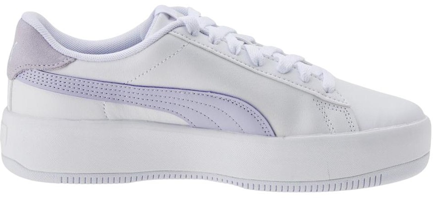 (Women) Puma Lily Platform Laced 'White Purple Heather' 384617-07 Order (Women) Puma Lily Platform Laced 'White Purple Heather' 384617-07