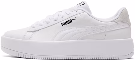(Women) Puma Lily Platform Leather 'White' 384617-01 (Women) Puma Lily Platform Leather 'White' 384617-01