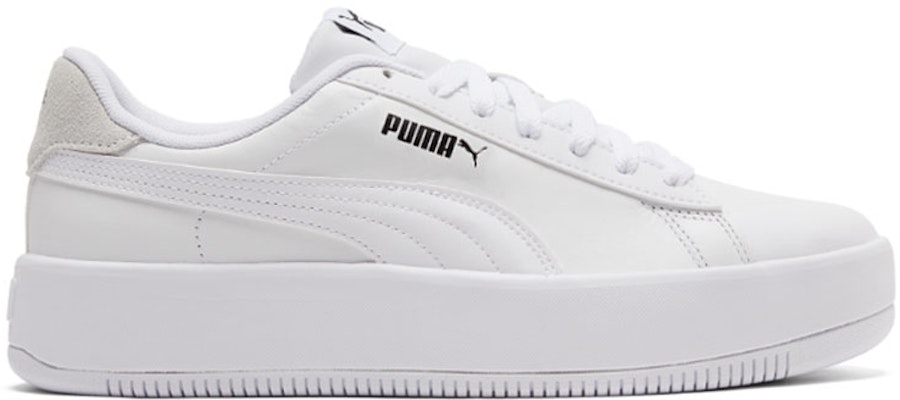 (Women) Puma Lily Platform Leather 'White' 384617-01 Order (Women) Puma Lily Platform Leather 'White' 384617-01