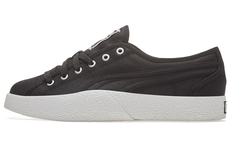 (Women) Puma Love Canvas Black/White Casual Board Shoes 372411-02