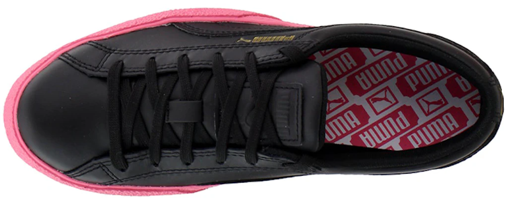 PUMA Puma Love 耐磨 低幫 板鞋 女款 黑粉 Shop PUMA Puma Love 耐磨 低幫 板鞋 女款 黑粉
