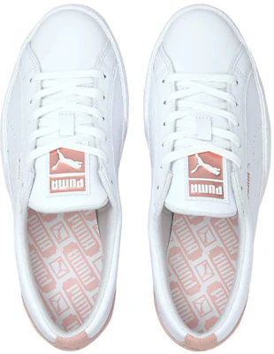 Puma Love Perf 防滑耐磨休閒板鞋 女款 白桃粉 Lookbook Puma Love Perf 防滑耐磨休閒板鞋 女款 白桃粉
