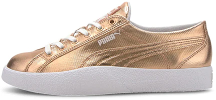 (Women) Puma Love Trainers Metallic Rose Gold 372248-01 (Women) Puma Love Trainers Metallic Rose Gold 372248-01