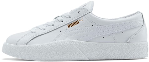(Women) Puma Love Tumble Leather 'Triple White' 373649-01 (Women) Puma Love Tumble Leather 'Triple White' 373649-01