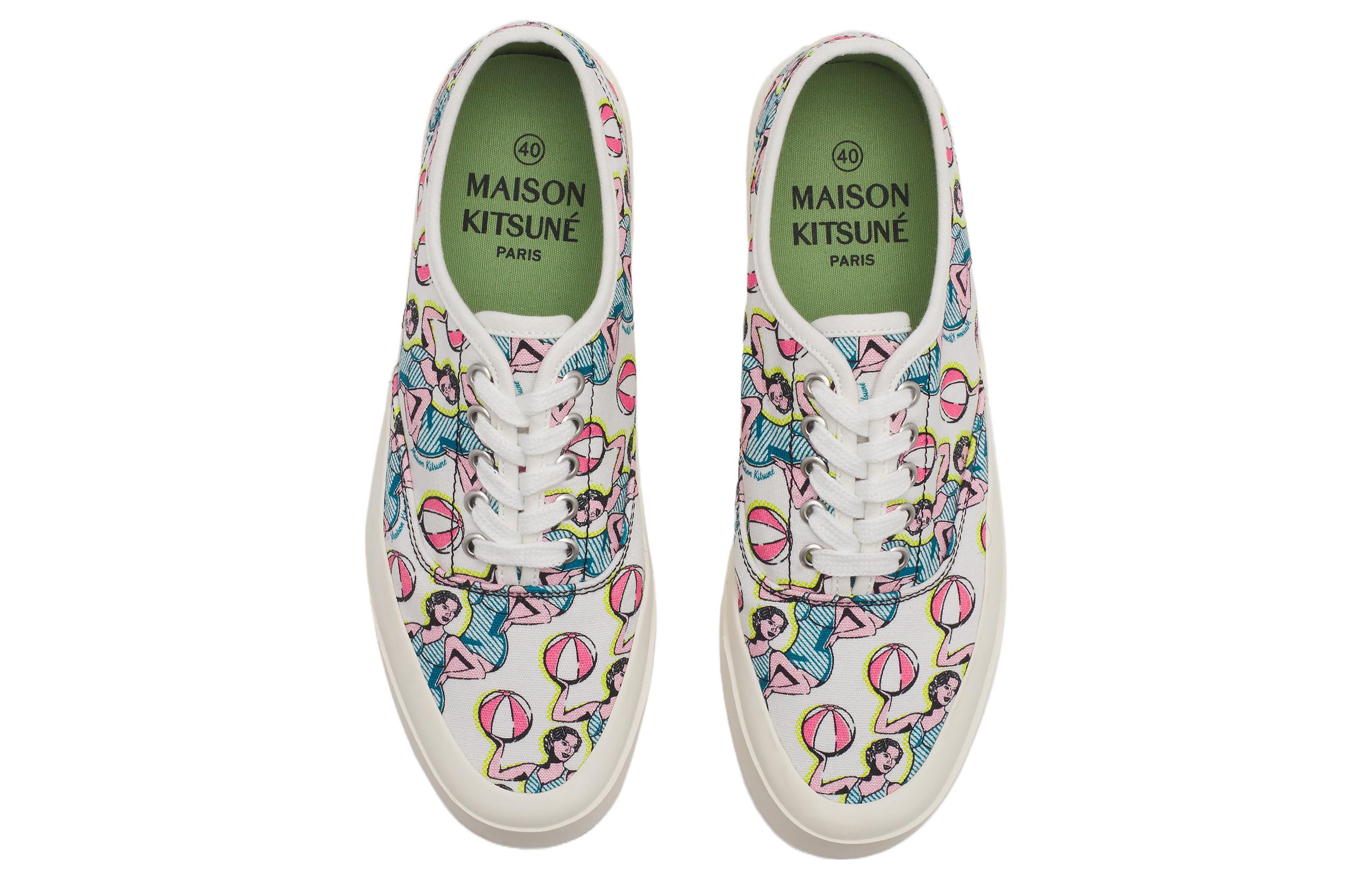 Lookbook (W) Puma Maison Kitsune Canvas Low Top 'Cetakan Pelbagai Warna' KU04844WW9000-M100