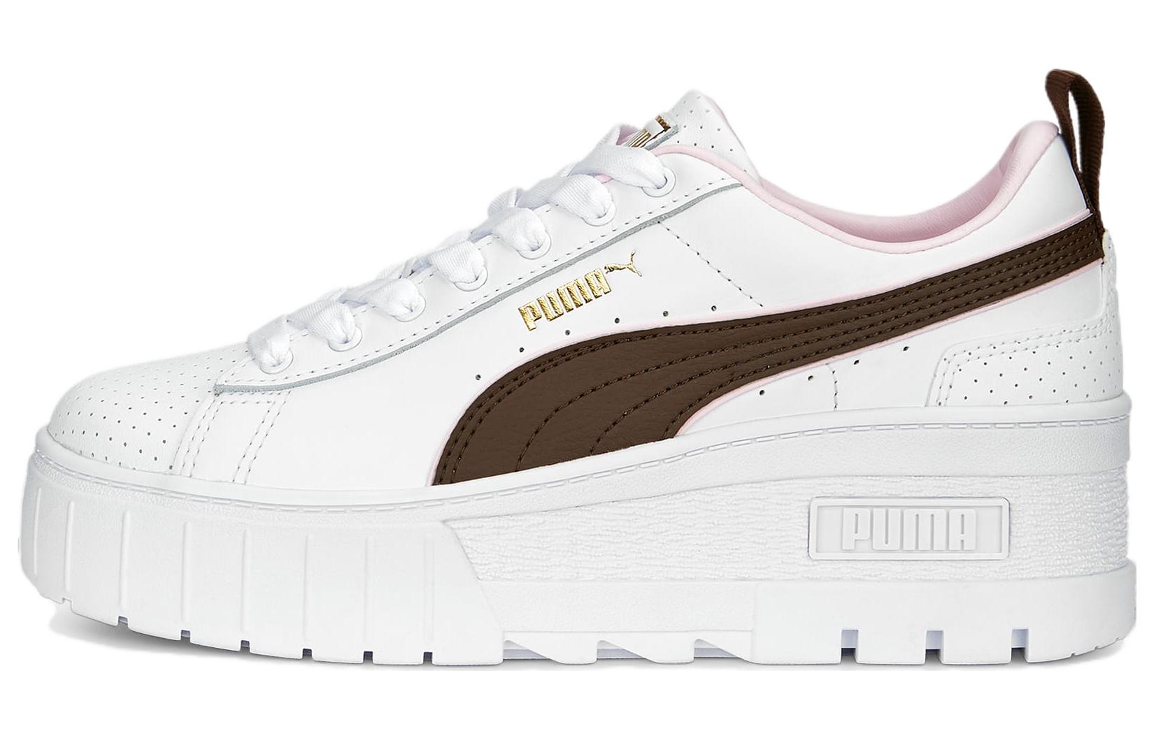 Buy (W) 푸마 메이즈 웨지 '프레피 화이트 브라운' (Puma 메이즈 웨지) 389866-02