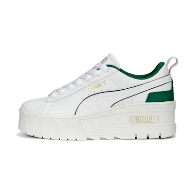 (W) Puma Maize Wedge 'Preppy White Green'