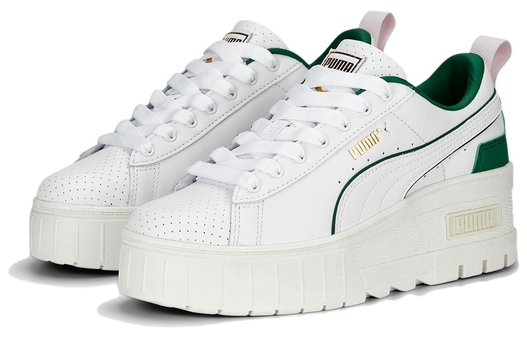 (W) Puma Maize Wedge 'Preppy White Green' 圖 3