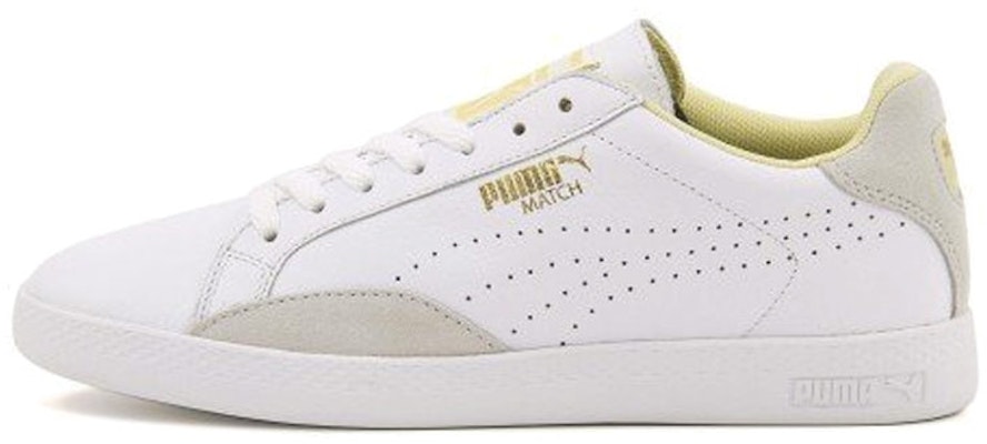 (Women) Puma Match Lo Basic Sports 'White Yellow' 357543-13 Buy (Women) Puma Match Lo Basic Sports 'White Yellow' 357543-13
