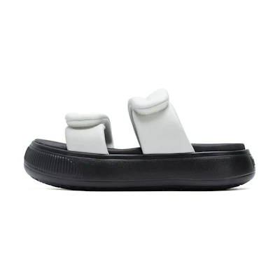 (W) Puma Mayu Puffy Sandals 'Grey Black'