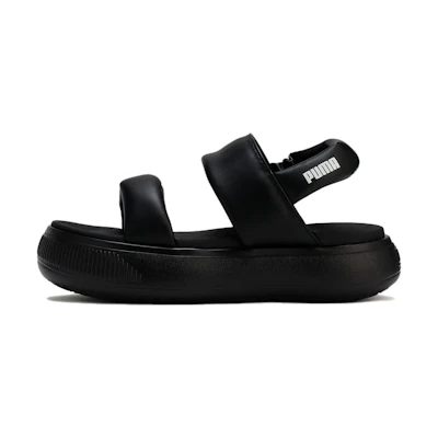 (W) Puma Mayu Puffy Slides 'Black'