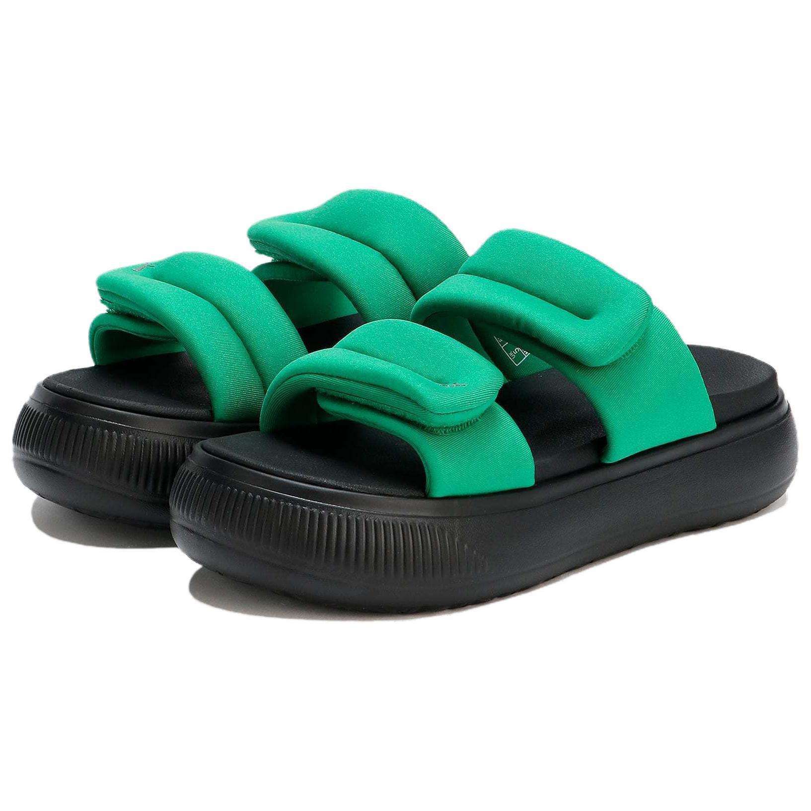 Lookbook (W) Puma Mayu Slides Acolchadas 'Verde Negro' 399450-03