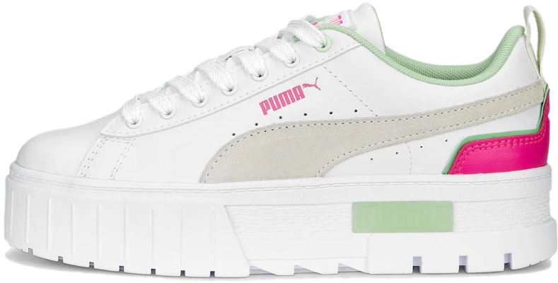 PUMA Mayze 明亮日子 防滑耐磨 低筒 滑板鞋 女款 白灰粉 Buy PUMA Mayze 明亮日子 防滑耐磨 低筒 滑板鞋 女款 白灰粉