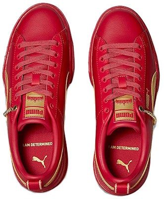 Puma Mayze 我堅定不移 低筒復古板鞋 女款 紅色 Lookbook Puma Mayze 我堅定不移 低筒復古板鞋 女款 紅色