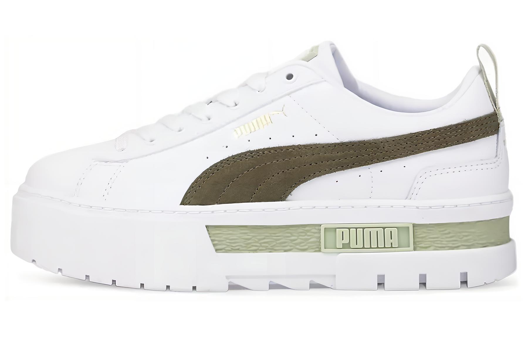 Buy (Women) Puma Mayze 'White Dark Green Moss'  381983-09