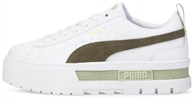 (Women) Puma Mayze 'White Dark Green Moss' 381983-09 (Women) Puma Mayze 'White Dark Green Moss' 381983-09