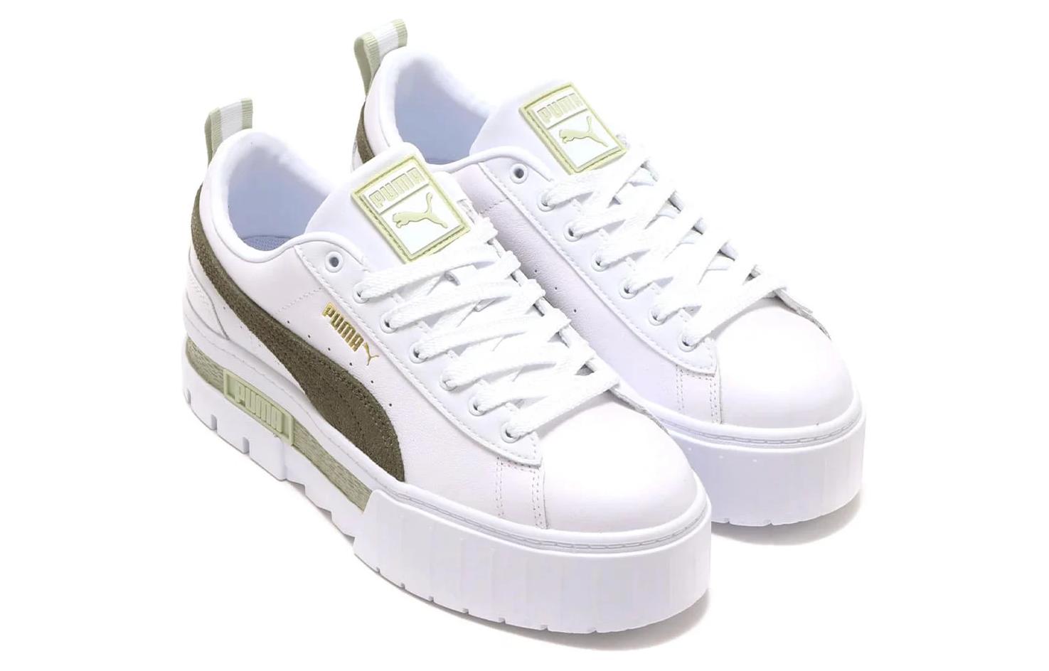 Order (Women) Puma Mayze 'White Dark Green Moss'  381983-09
