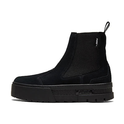 (W) Puma Mayze Chelsea Suede 'Triple Black'