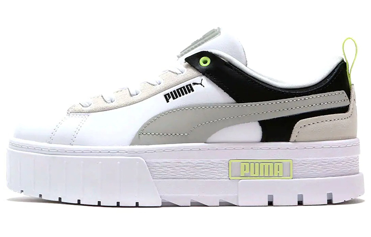 Buy PUMA Mayze 低幫 板鞋 女款 白黑灰