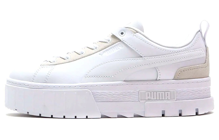 Buy (W) 푸마 메이즈 로우 '화이트 브라운' (Puma 메이즈 로우 화이트/브라운 is also good) 383119-03
