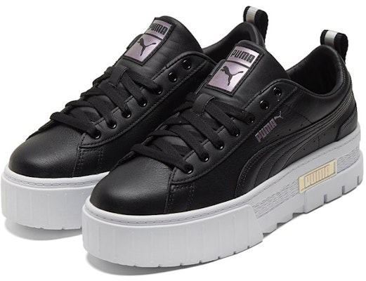 (W) Puma Mayze Lth Iridescent Kasut Hitam/Putih 387269-02 Lookbook (W) Puma Mayze Lth Iridescent Kasut Hitam/Putih 387269-02