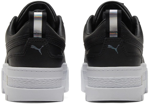 (Women) Puma Mayze Lth Iridescent Sneakers Black/White 387269-02 Purchase (Women) Puma Mayze Lth Iridescent Sneakers Black/White 387269-02