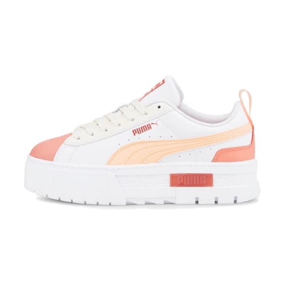 (W) Puma Mayze Lth Pop 'White Red Pink'