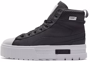 (Women) Puma Mayze Mid Safari Casual Skateboarding Shoes Black 383688-02 (Women) Puma Mayze Mid Safari Casual Skateboarding Shoes Black 383688-02