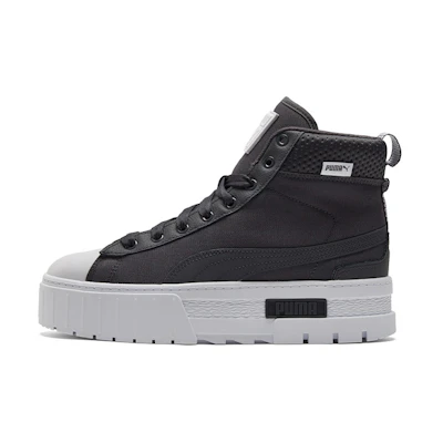 (W) Puma Mayze Mid Safari Casual Skateboarding Shoes Black