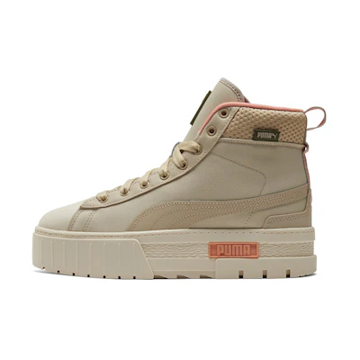 (W) Puma Mayze Mid Safari High-Top Sneakers Ivory