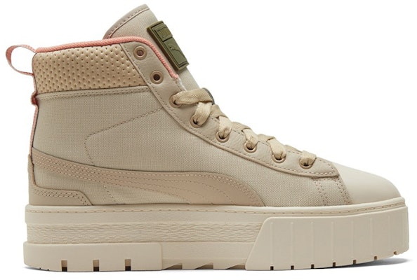 (Women) Puma Mayze Mid Safari High-Top Sneakers Ivory 383688-01 Order (Women) Puma Mayze Mid Safari High-Top Sneakers Ivory 383688-01