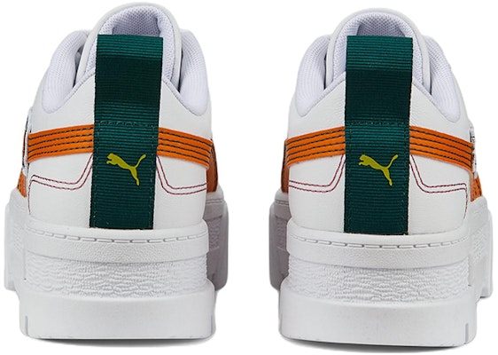 (W) プーマ メイズ ピアースド 白オレンジ (Puma Meizu Piasudo Shiro Orenji) 386582-02 Purchase (W) プーマ メイズ ピアースド 白オレンジ (Puma Meizu Piasudo Shiro Orenji) 386582-02