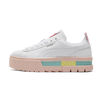(W) Puma Mayze Pop 'White Pink'