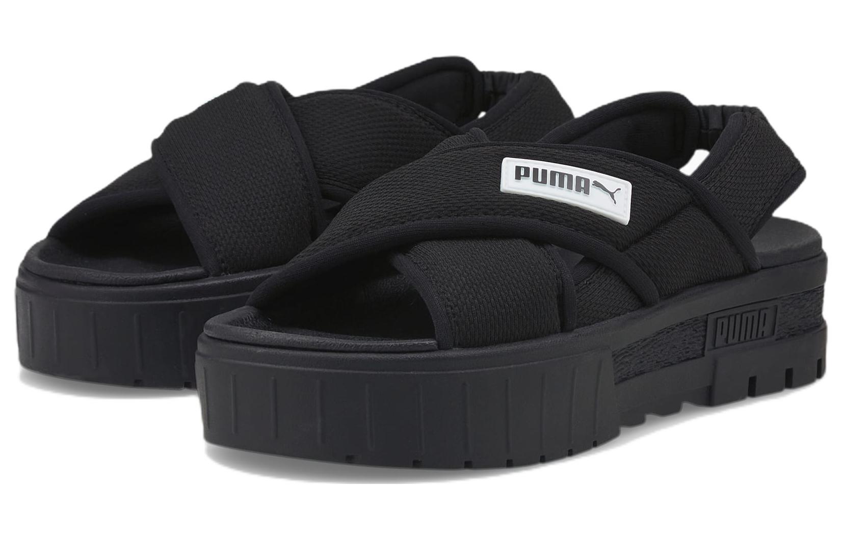 Lookbook 彪馬 Mayze 女款休閒涼鞋 黑色