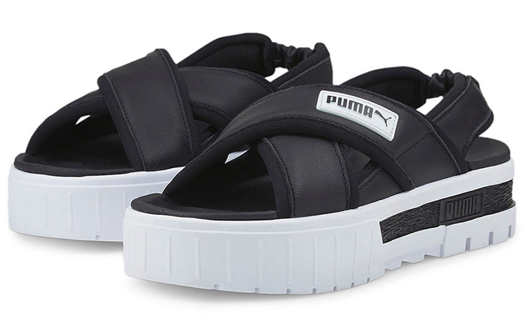 Shop (W) Puma Mayze Sandalia 'Negro Blanco' 384830-01