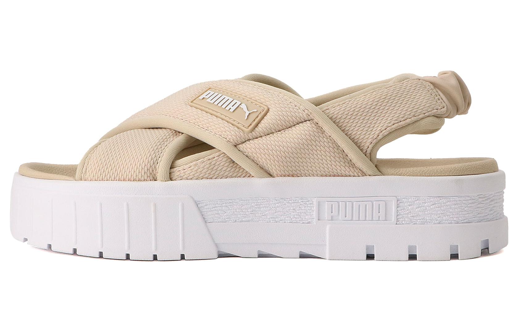(Women) Puma Mayze Sandal 'Café White' 384829-05