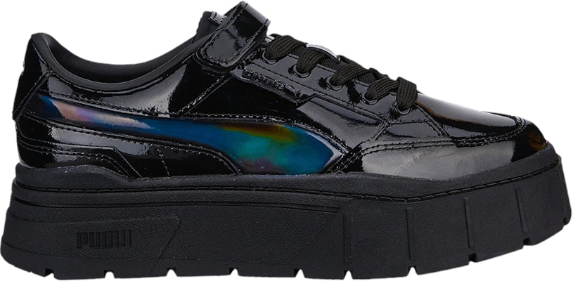 Buy Women Puma Mayze Stack Black Patent Iridescent 387583 01 Novelship
