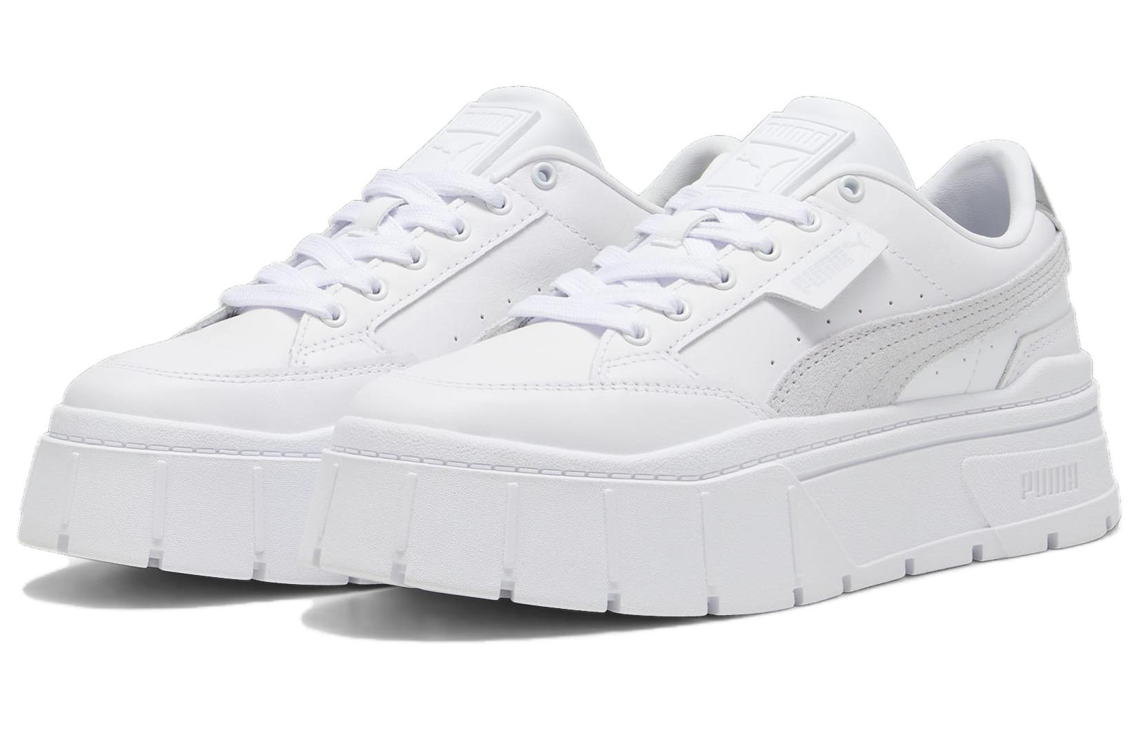 Lookbook （女性鞋款）Puma Mayze Stack '白色風暴板岩' 384363-18