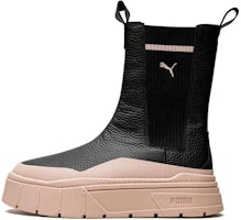 (Women) Puma Mayze Stack Chelsea Boot 'Black Rose Quartz' 386742-03 (Women) Puma Mayze Stack Chelsea Boot 'Black Rose Quartz' 386742-03