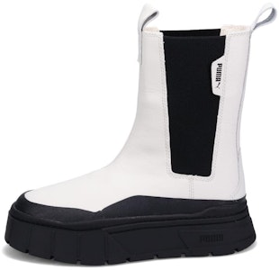 (女性)Puma Mayze Stack Chelsea 靴「蒸汽灰黑色」 386272-01 Buy (女性)Puma Mayze Stack Chelsea 靴「蒸汽灰黑色」 386272-01