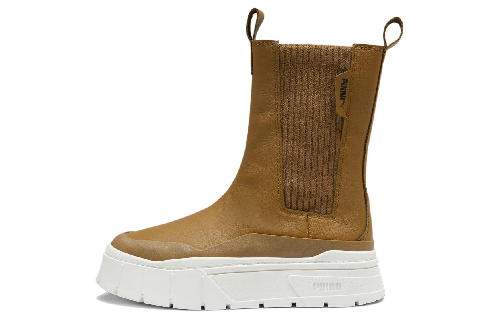 Buy (W) プーマ メイズ スタック チェルシーブーツ "チョコチップ" 393201-02