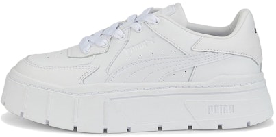 (Women) Puma Mayze Stack Edgy 'Triple White' 388444-01 (Women) Puma Mayze Stack Edgy 'Triple White' 388444-01