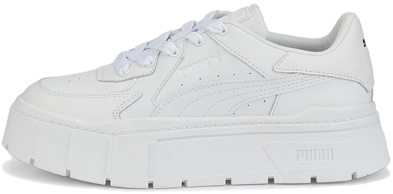 (Women) Puma Mayze Stack Edgy 'Triple White' 388444-01 Buy (Women) Puma Mayze Stack Edgy 'Triple White' 388444-01