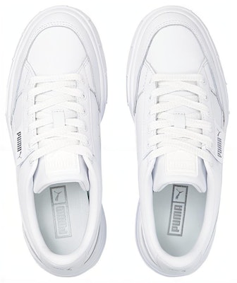 (Women) Puma Mayze Stack Leather 'Triple White' 384412-01 Lookbook (Women) Puma Mayze Stack Leather 'Triple White' 384412-01