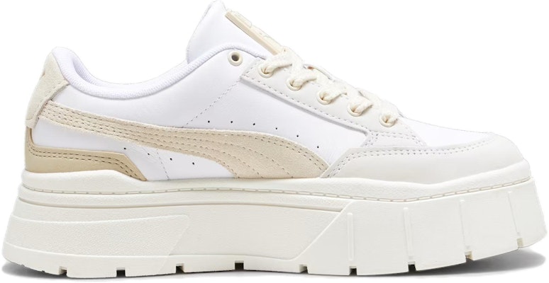 (Women) Puma Mayze Stack Luxe 'White Alpine Snow' 389853-10 Order (Women) Puma Mayze Stack Luxe 'White Alpine Snow' 389853-10