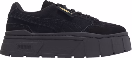 (Women) Puma Mayze Stack Suede 'Black Gold' 383983-01 (Women) Puma Mayze Stack Suede 'Black Gold' 383983-01