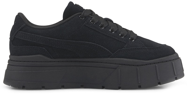 (Women) Puma Mayze Stack Suede 'Black Gold' 383983-01 Order (Women) Puma Mayze Stack Suede 'Black Gold' 383983-01
