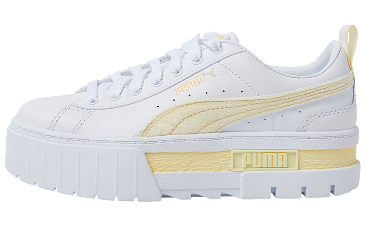 Buy Puma Mayze Velour 厚底休閒鞋 女款 白黃色