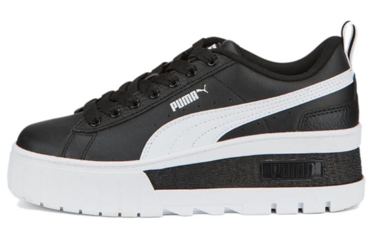 (Women) Puma Mayze Wedge NP Black White Black 386273-02